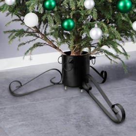 Soporte para árbol de Navidad negro 58x58x21 cm en Decoración Festiva y Estacional | Comprar online en Foru.es