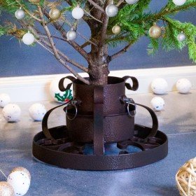Soporte para árbol de Navidad cobre envejecido 29x29x15,5 cm en Decoración Festiva y Estacional | Comprar online en Foru.es