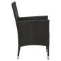 Juego de comedor de jardín 5 pzas con cojines ratán PE negro de vidaXL, Conjuntos de jardín - Ref: Foro24-3094867, Precio: 42...
