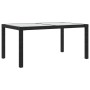 Juego de comedor de jardín 5 pzas con cojines ratán PE negro de vidaXL, Conjuntos de jardín - Ref: Foro24-3094867, Precio: 42...