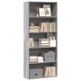 Estantería madera ingeniería gris Sonoma 80x30x189cm en Librerías y estanterías | Comprar online en Foru.es