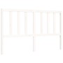 Estructura de cama con cabecero madera maciza blanco 160x200 cm de vidaXL, Camas y somieres - Ref: Foro24-3193867, Precio: 13...