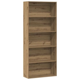 Estantería madera de ingeniería roble artisian 80x30x189 cm en Librerías y estanterías | Comprar online en Foru.es