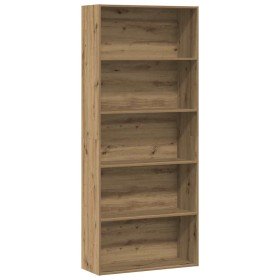 Estantería madera de ingeniería roble artisian 80x30x189 cm en Librerías y estanterías | Comprar online en Foru.es