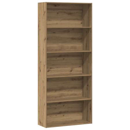 Estantería madera de ingeniería roble artisian 80x30x189 cm en Librerías y estanterías | Comprar online en Foru.es