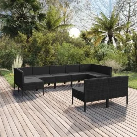 9-piece garden furniture set and black synthetic rattan cushions by vidaXL, Garden sets - Ref: Foro24-3094605, Price: 737,14 ...