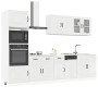Mueble cocina Kalmar blanco de alto brillo 7 pzas en Armarios de cocina | Comprar online en Foru.es