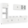 Mueble cocina Kalmar blanco de alto brillo 7 pzas en Armarios de cocina | Comprar online en Foru.es