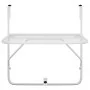 Mesa de balcón acero blanca 60x40 cm de vidaXL, Mesas de jardín - Ref: Foro24-340916, Precio: 47,50 €, Descuento: %