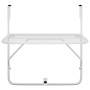 Mesa de balcón acero blanca 60x40 cm de vidaXL, Mesas de jardín - Ref: Foro24-340916, Precio: 48,41 €, Descuento: %
