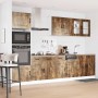 Mueble cocina Kalmar roble ahumado 7 pzas madera contrachapada en Armarios de cocina | Comprar online en Foru.es