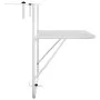 Mesa de balcón acero blanca 60x40 cm de vidaXL, Mesas de jardín - Ref: Foro24-340916, Precio: 47,50 €, Descuento: %