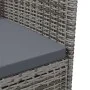 Set comedor de jardín 3 piezas con cojines ratán sintético gris de vidaXL, Conjuntos de jardín - Ref: Foro24-3094873, Precio:...