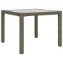 Set comedor de jardín 3 piezas con cojines ratán sintético gris de vidaXL, Conjuntos de jardín - Ref: Foro24-3094873, Precio:...