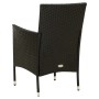 Juego de comedor de jardín 7 piezas ratán sintético negro de vidaXL, Conjuntos de jardín - Ref: Foro24-3094861, Precio: 596,1...