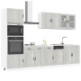 Mueble cocina Kalmar sonoma gris 7 pzas madera contrachapada en Armarios de cocina | Comprar online en Foru.es