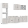 Mueble cocina Kalmar sonoma gris 7 pzas madera contrachapada en Armarios de cocina | Comprar online en Foru.es
