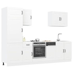 Mueble de cocina Kalmar blanco 7 piezas madera contrachapada en Armarios de cocina | Comprar online en Foru.es