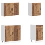 Mueble cocina Kalmar madera vieja 7 pzas madera contrachapada en Armarios de cocina | Comprar online en Foru.es