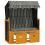 Silla playa Strandkorb dosel ratán sintético madera negro gris de vidaXL, Tumbonas - Ref: Foro24-318657, Precio: 245,58 €, De...