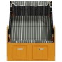 Silla playa Strandkorb dosel ratán sintético madera negro gris de vidaXL, Tumbonas - Ref: Foro24-318657, Precio: 245,58 €, De...