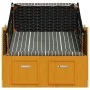 Strandkorb Strandkorb Baldachin Kunstrattan Holz schwarz grau von vidaXL, Liegen - Ref: Foro24-318657, Preis: 243,23 €, Rabat...