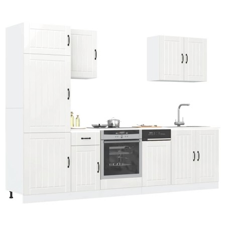 Mueble cocina Lucca blanco de alto brillo 7 pzas en Armarios de cocina | Comprar online en Foru.es