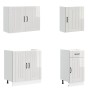 Mueble cocina Lucca blanco de alto brillo 7 pzas en Armarios de cocina | Comprar online en Foru.es
