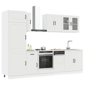 Mueble de cocina Kalmar blanco 8 piezas madera contrachapada en Armarios de cocina | Comprar online en Foru.es