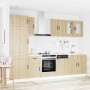 Mueble cocina Kalmar roble sonoma 8 pzas madera contrachapada en Armarios de cocina | Comprar online en Foru.es