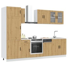 Mueble de cocina Kalmar 8 piezas artesanal roble en Armarios de cocina | Comprar online en Foru.es