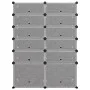 Zapatero PP negro 94x37x125 cm de vidaXL, Zapateros y organizadores de calzado - Ref: Foro24-340565, Precio: 63,63 €, Descuen...