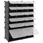 Zapatero PP negro 94x37x125 cm de vidaXL, Zapateros y organizadores de calzado - Ref: Foro24-340565, Precio: 63,63 €, Descuen...