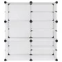 Zapatero PP transparente 84x31,5x93 cm de vidaXL, Zapateros y organizadores de calzado - Ref: Foro24-340568, Precio: 28,89 €,...