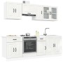 Mueble cocina Kalmar blanco de alto brillo 8 pzas en Armarios de cocina | Comprar online en Foru.es