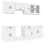 Mueble cocina Kalmar blanco de alto brillo 8 pzas en Armarios de cocina | Comprar online en Foru.es