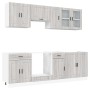 Mueble cocina Kalmar sonoma gris 8 pzas madera contrachapada en Armarios de cocina | Comprar online en Foru.es