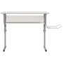 Mesa de dibujo madera y acero blanco y gris 110x53x(58-87) cm de vidaXL, Escritorios - Ref: Foro24-340928, Precio: 87,95 €, D...