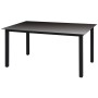 Juego muebles jardín 5 pzas con cojines ratán sintético negro de vidaXL, Conjuntos de jardín - Ref: Foro24-3094999, Precio: 3...