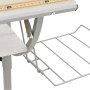 Mesa de dibujo madera y acero blanco y gris 110x53x(58-87) cm de vidaXL, Escritorios - Ref: Foro24-340928, Precio: 89,27 €, D...
