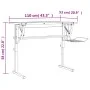 Mesa de dibujo madera y acero blanco y gris 110x53x(58-87) cm de vidaXL, Escritorios - Ref: Foro24-340928, Precio: 87,95 €, D...