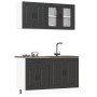 Mueble de cocina Kalmar negra 4 piezas madera contrachapada en Armarios de cocina | Comprar online en Foru.es