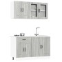 Mueble cocina Kalmar sonoma gris 4 pzas madera contrachapada en Armarios de cocina | Comprar online en Foru.es