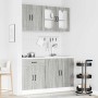 Mueble cocina Kalmar sonoma gris 4 pzas madera contrachapada en Armarios de cocina | Comprar online en Foru.es