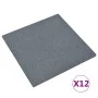 Losetas de goma protección de caídas 12 uds gris 50x50x3 cm de vidaXL, Suelos y moquetas - Ref: Foro24-3096596, Precio: 178,8...