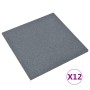 Losetas de goma protección de caídas 12 uds gris 50x50x3 cm de vidaXL, Suelos y moquetas - Ref: Foro24-3096596, Precio: 197,6...