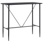 Mesa alta de cocina MDF negro 120x60x110 cm en Mesas de comedor | Comprar online en Foru.es
