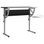 Mesa de dibujo madera y acero negro y gris 110x53x(58-87) cm de vidaXL, Escritorios - Ref: Foro24-340929, Precio: 82,68 €, De...