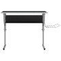 Mesa de dibujo madera y acero negro y gris 110x53x(58-87) cm de vidaXL, Escritorios - Ref: Foro24-340929, Precio: 82,68 €, De...