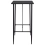 Mesa alta de cocina MDF negro 120x60x110 cm en Mesas de comedor | Comprar online en Foru.es
